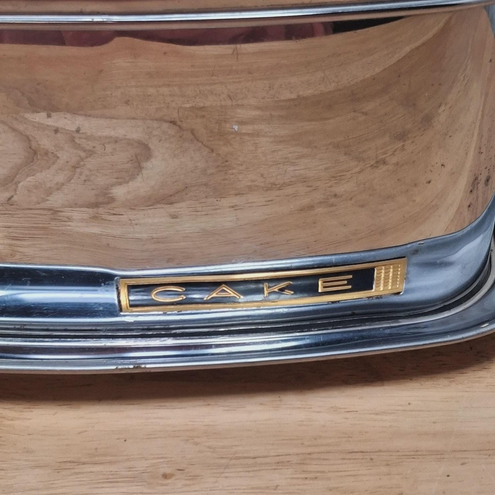 Lincoln Beautyware Cake Carrier Chrome Square Vintage Mid Century Modern READ - Picture 2 of 16